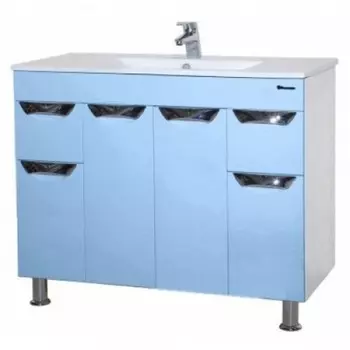 Тумба с раковиной Bellezza Симона 100, голубой