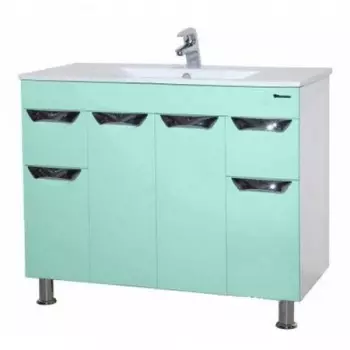 Тумба с раковиной Bellezza Симона 100, салатовый