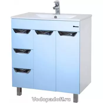 Тумба с раковиной Bellezza Симона 75, голубой