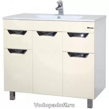 Тумба с раковиной Bellezza Симона 90, бежевый