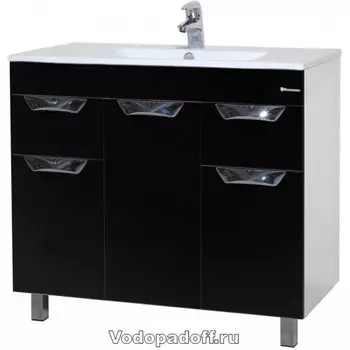 Тумба с раковиной Bellezza Симона 90, черный