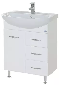 Тумба с раковиной Bellezza Стелла 65 с 3 ящиками