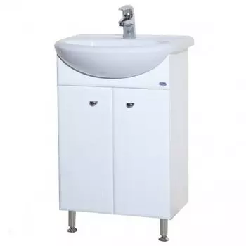 Тумба с раковиной Bellezza Уют 50 прямая белая