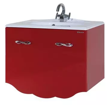 Тумба с раковиной Bellezza Версаль 100, красный