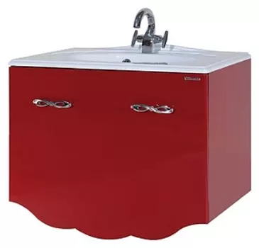 Тумба с раковиной Bellezza Версаль 90, красный