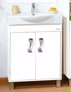 Тумба с раковиной Бриклаер Аргентина 65 белый глянец