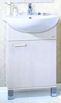 Тумба с раковиной Бриклаер Карибы 50 светлая лиственница