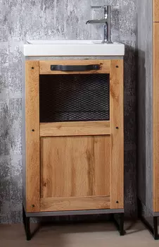 Тумба с раковиной Бриклаер Лофт 45 Метрополитен грей