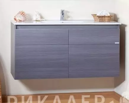 Тумба с раковиной Бриклаер Мадрид 110, серый