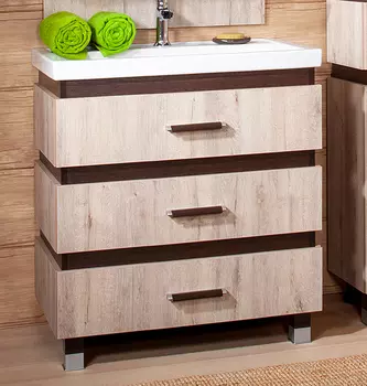 Тумба с раковиной Бриклаер Техас 70 Дуб кантри/венге