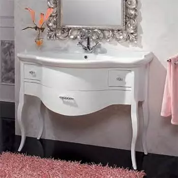 Тумба с раковиной Cezares Lady bianco perla frassinato nero