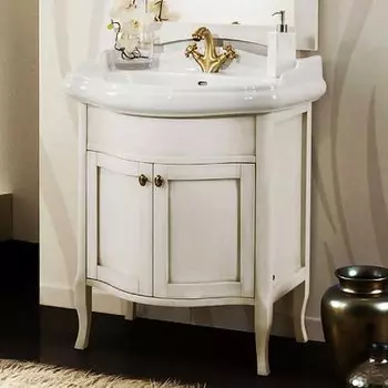 Тумба с раковиной Cezares Lorenzo bianco patinato