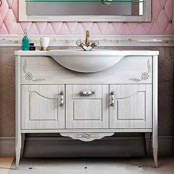 Тумба с раковиной EcoGreen Лидо 105 беленый дуб