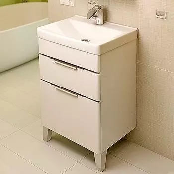 Тумба с раковиной EcoGreen Рондо 60, белый