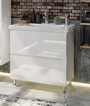 Тумба с раковиной Francesca Bianco 80 напольная