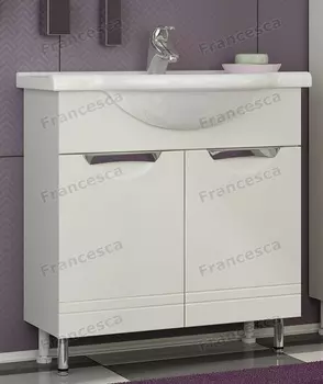 Тумба с раковиной Francesca Доминго 70 белый (2дв. ум. Балтика 70)