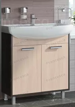 Тумба с раковиной Francesca Eco 80 дуб/венге (2 дв. ум. Балтика 80)