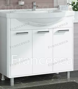 Тумба с раковиной Francesca Eco 90 белый