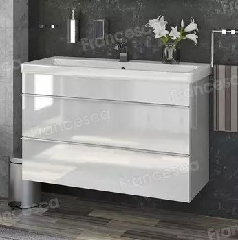 Тумба с раковиной Francesca Форест 100 подвесная