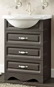 Тумба с раковиной Francesca Империя 55 венге (3 ящика, ум. Уют 55)