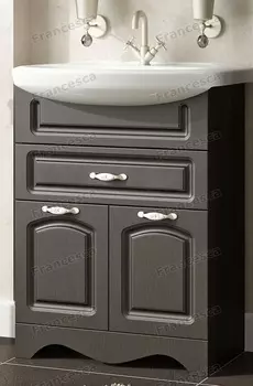 Тумба с раковиной Francesca Империя 60 1 Б. Ящ венге (2 дв. + 1 Большой ящ., ум. Уют 60)