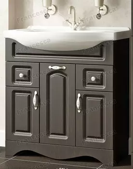 Тумба с раковиной Francesca Империя 75 венге (3дв+2ящ, ум. Элеганс 75)