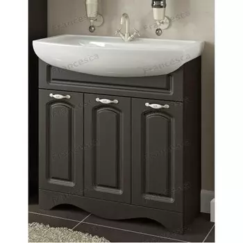 Тумба с раковиной Francesca Империя 80 с 3 дверцами венге (ум. Балтика 80)