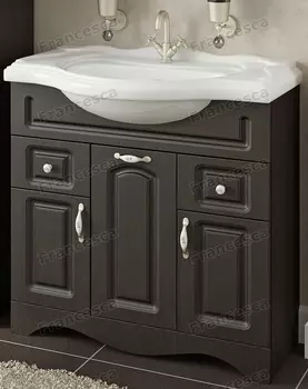 Тумба с раковиной Francesca Империя 85 венге (2ящ. + 3 дв. ум. Америка 85)