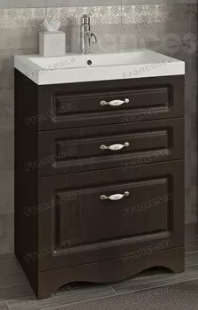 Тумба с раковиной Francesca Империя Н 60 венге (2ящ+1Б.ящ, ум. Como 60)