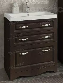 Тумба с раковиной Francesca Империя Н 70 венге (2ящ.+1Б.ящ, ум. Como 70)