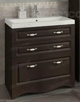 Тумба с раковиной Francesca Империя Н 80 венге (2ящ.+1Б.ящ, ум. Como 80)