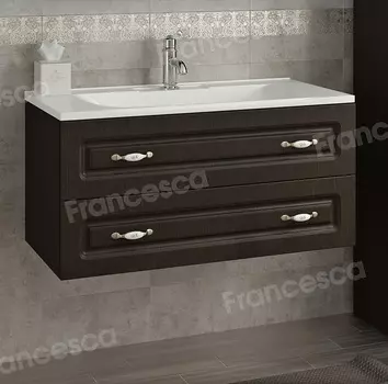 Тумба с раковиной Francesca Империя П 90 венге (2 ящ. ум. Элен 90)