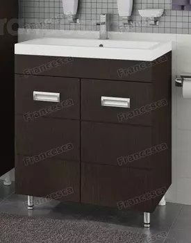 Тумба с раковиной Francesca Кубо 70 венге (2 дв. ум. Como 70)