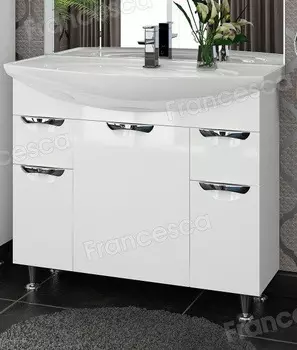 Тумба с раковиной Francesca Виктория 100 белый