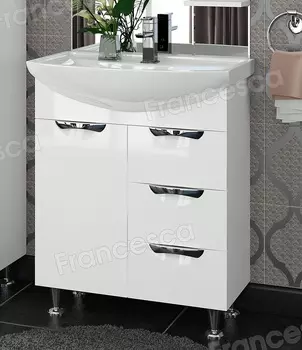 Тумба с раковиной Francesca Виктория 70 белый