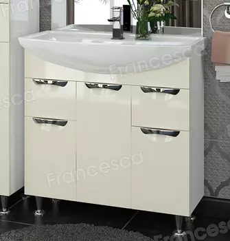 Тумба с раковиной Francesca Виктория 80 бежевый