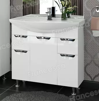 Тумба с раковиной Francesca Виктория 90 белый
