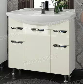 Тумба с раковиной Francesca Виктория 90 бежевый