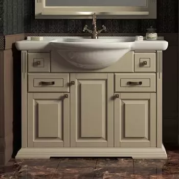 Тумба с раковиной Grace Ментор 105 слоновая кость