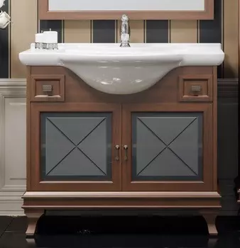 Тумба с раковиной Opadiris Борджи 85 светлый орех