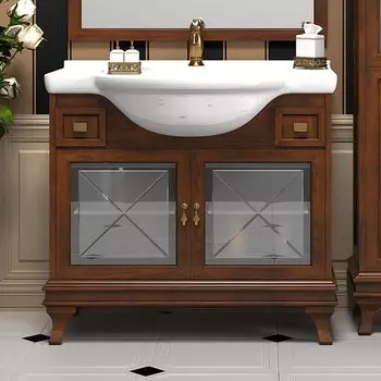 Тумба с раковиной Opadiris Борджи 95 светлый орех