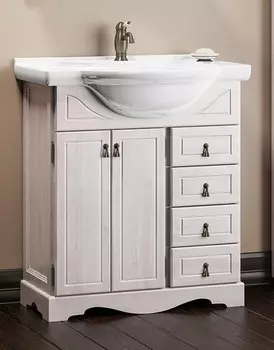 Тумба с раковиной Opadiris Клио 70, беленый бук