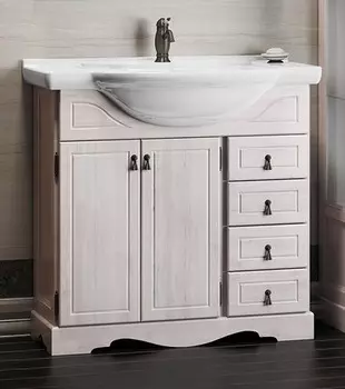 Тумба с раковиной Opadiris Клио 80, беленый бук