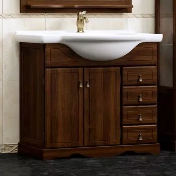 Тумба с раковиной Opadiris Клио 80, орех антикварный