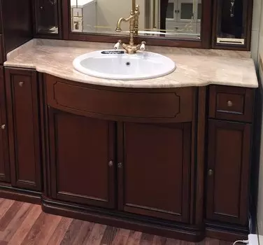 Тумба с раковиной Opadiris Корсо-оро №6, коричневый