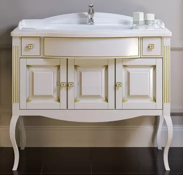 Тумба с раковиной Opadiris Лаура 100 белый матовый