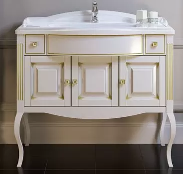 Тумба с раковиной Opadiris Лаура 120 белый матовый