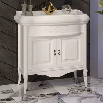 Тумба с раковиной Opadiris Лоренцо 80 белый матовый