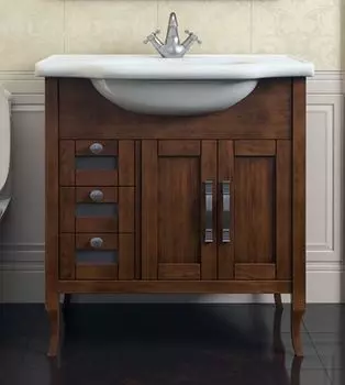 Тумба с раковиной Opadiris Мираж 80 светлый орех