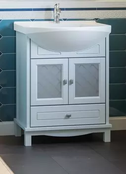 Тумба с раковиной Opadiris Омега 65, голубой